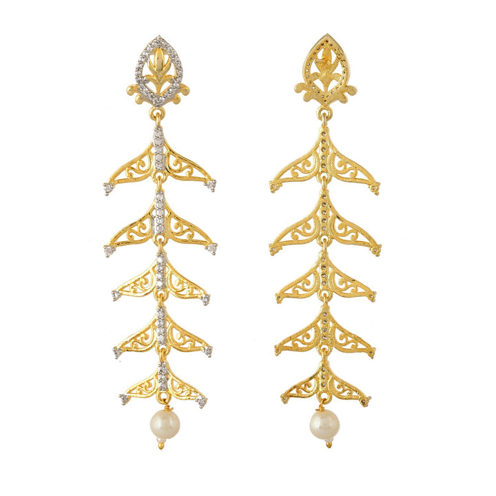 Alpana Regal Sheen Dangler Earrings | SHOBITAM