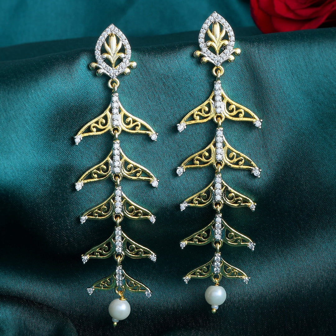 Alpana Regal Sheen Dangler Earrings | SHOBITAM