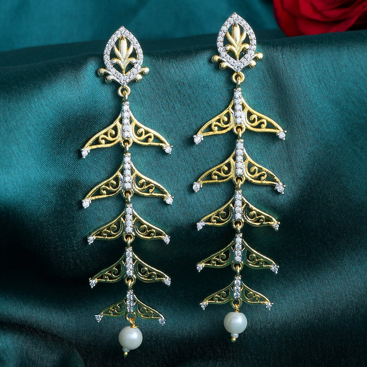 Alpana Regal Sheen Dangler Earrings | SHOBITAM