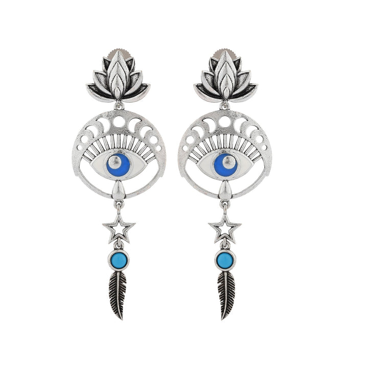 Boho Tribe Bohemian Phases oxidised Earrings For Women | SHOBITAM
