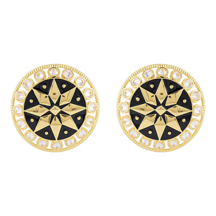 Gota Patti Sunehri Mandala Earrings | SHOBITAM