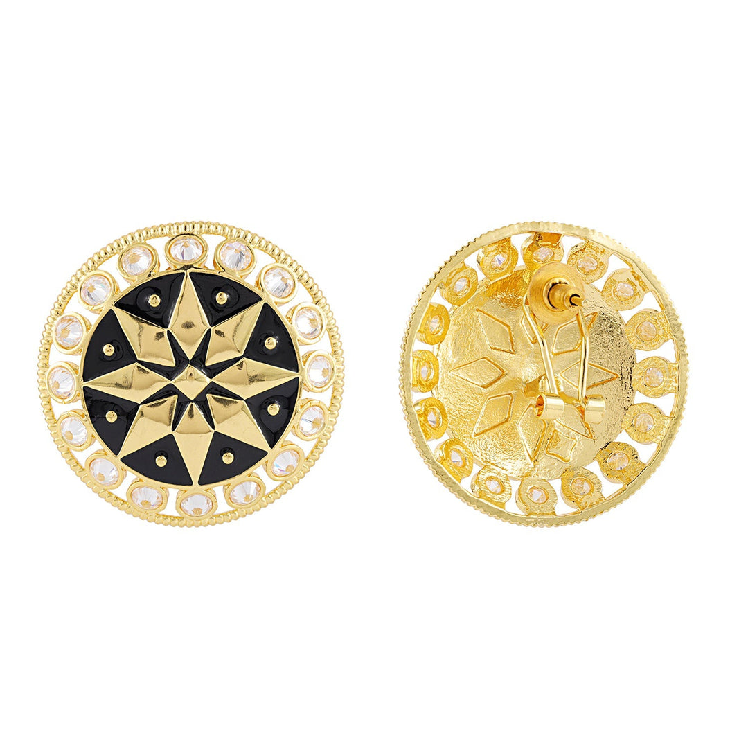 Gota Patti Sunehri Mandala Earrings | SHOBITAM