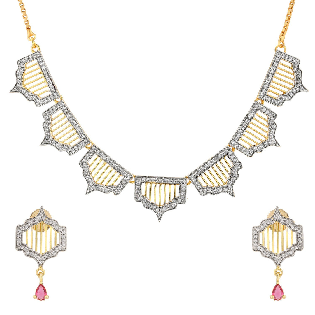 Shahi Dwar Gulbahar Necklace Set | SHOBITAM