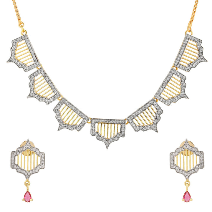 Shahi Dwar Gulbahar Necklace Set | SHOBITAM
