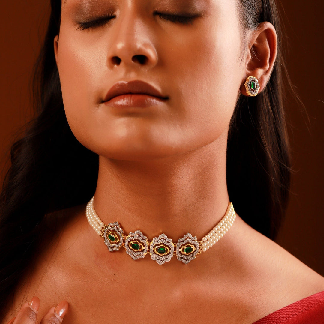 Shahi Dwar Mohini Choker Set | SHOBITAM