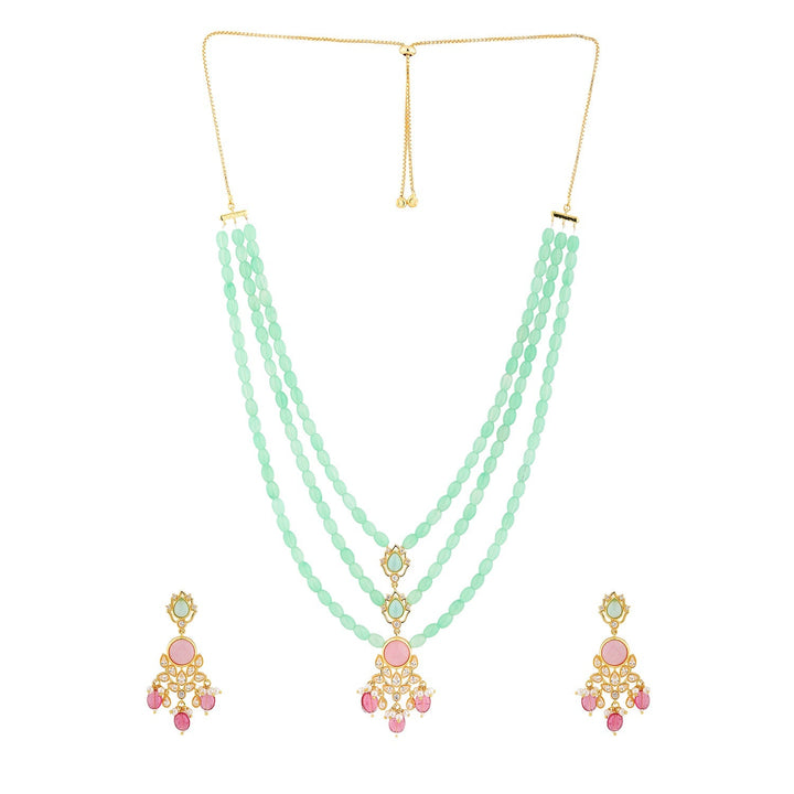 Queens of Rajasthan Siaara Two Layer Necklace Set Combo | SHOBITAM