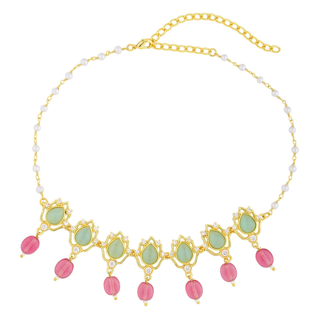 Queens of Rajasthan Siaara Two Layer Necklace Set Combo | SHOBITAM