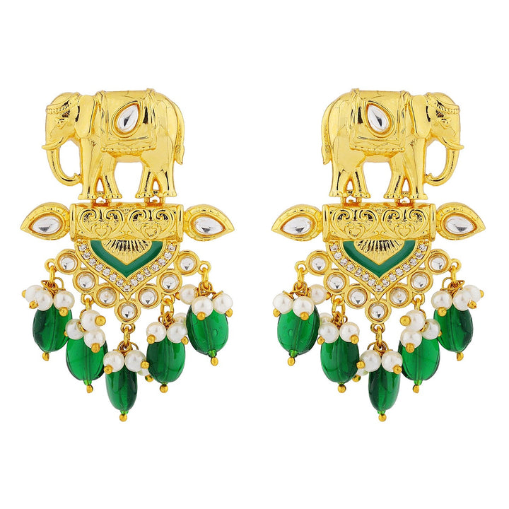 Queens of Rajasthan Gajvira Choker Necklace Set | SHOBITAM