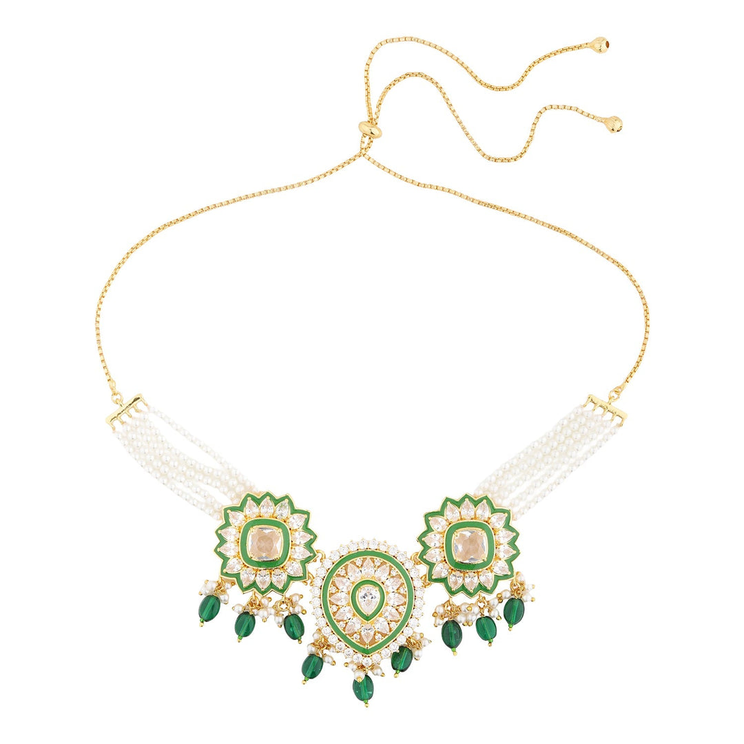 Queens of Rajasthan Ameerin Collar Necklace Set | SHOBITAM