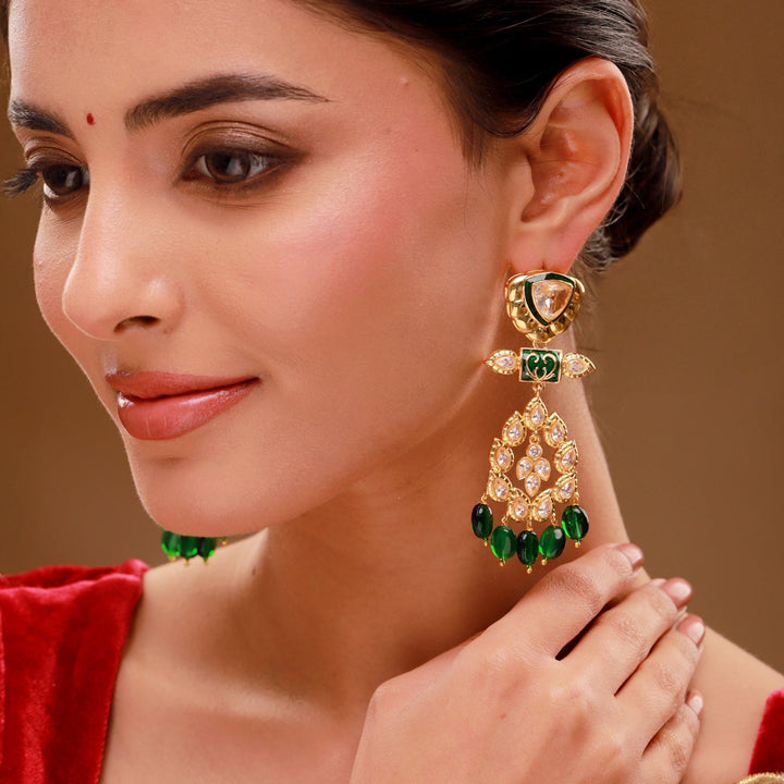Queens of Rajasthan Rutani Dangle Earrings | SHOBITAM