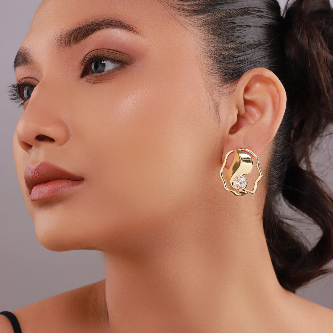 Flow Tide Marina Stud Earrings | SHOBITAM