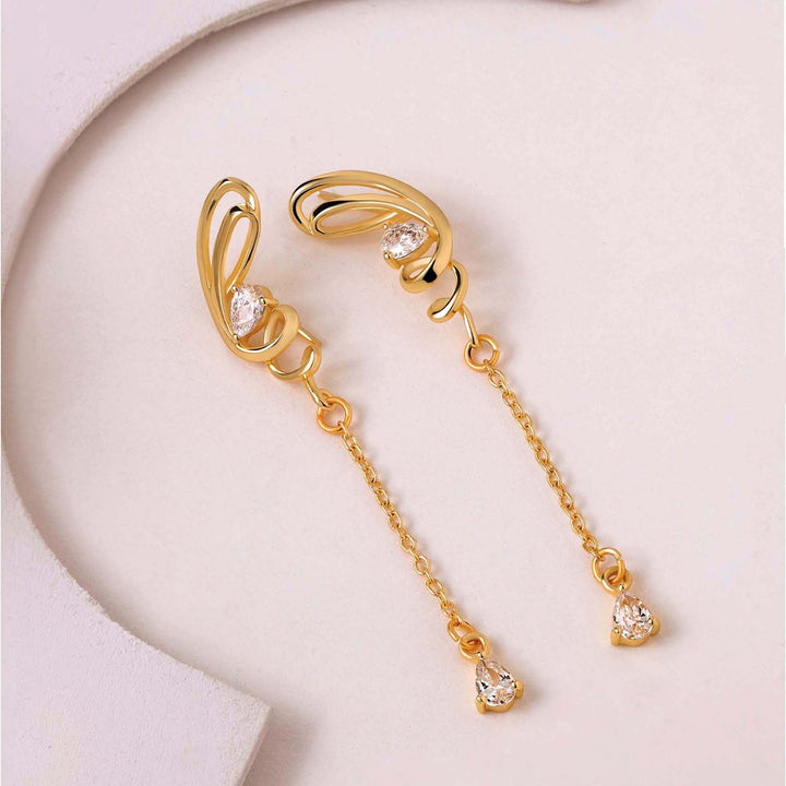 Flow Tide Twilight Vine Drops Dangle Earrings | SHOBITAM