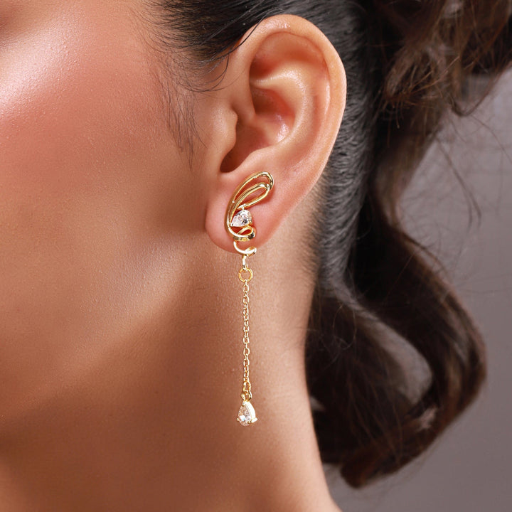 Flow Tide Twilight Vine Drops Dangle Earrings | SHOBITAM