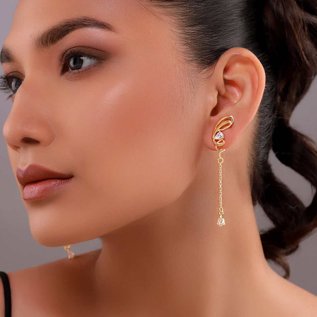 Flow Tide Twilight Vine Drops Dangle Earrings | SHOBITAM