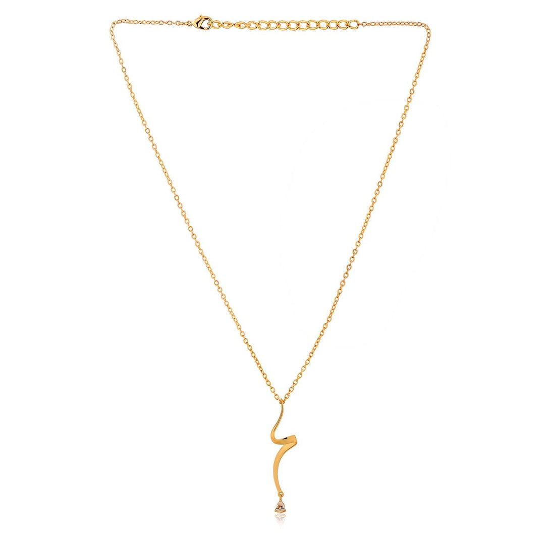 Flow Tide Stream Pendant Short Necklace | SHOBITAM