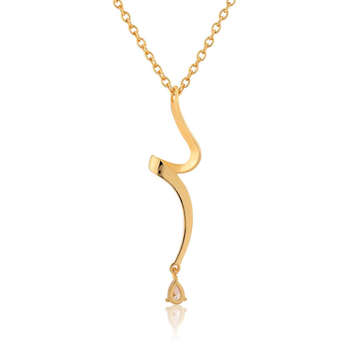 Flow Tide Stream Pendant Short Necklace | SHOBITAM