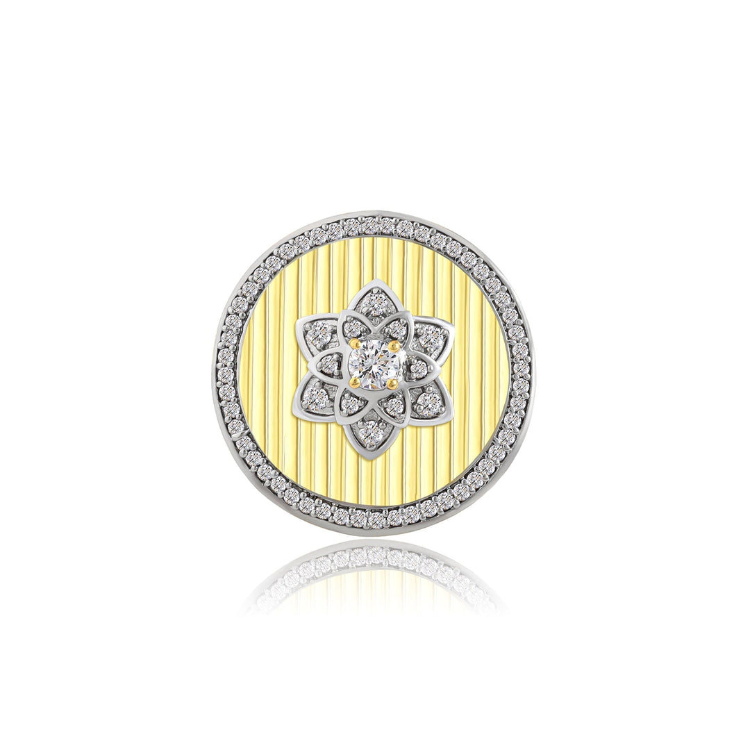 Threads of Royalty Rajpushpa Royale CZ Statement Ring | SHOBITAM