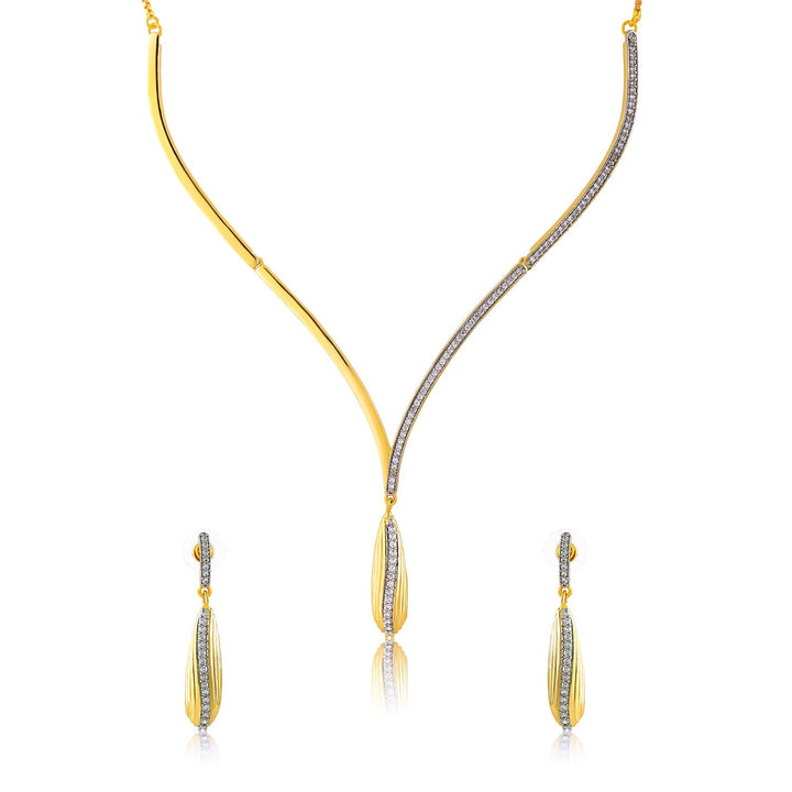 Threads of Royalty Rajtara Grace CZ Necklace Set | SHOBITAM