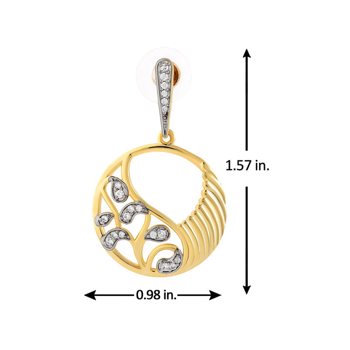 Threads of Royalty Rajvalli Cz Dangler Earrings | SHOBITAM