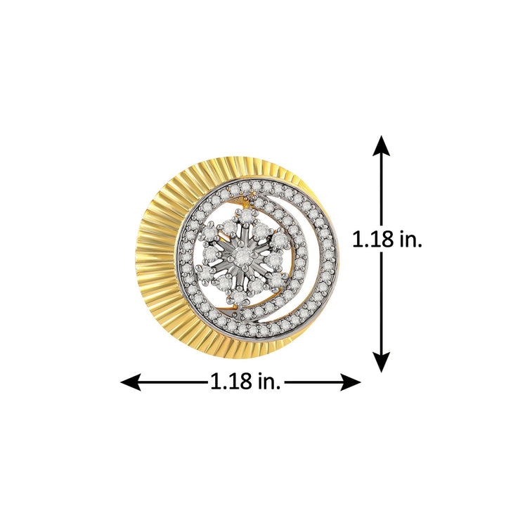 Threads of Royalty Rajjyoti Floral CZ Stud Earrings | SHOBITAM