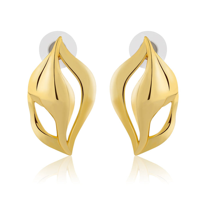 Flow Tide Wave Curves Stud Earrings | SHOBITAM