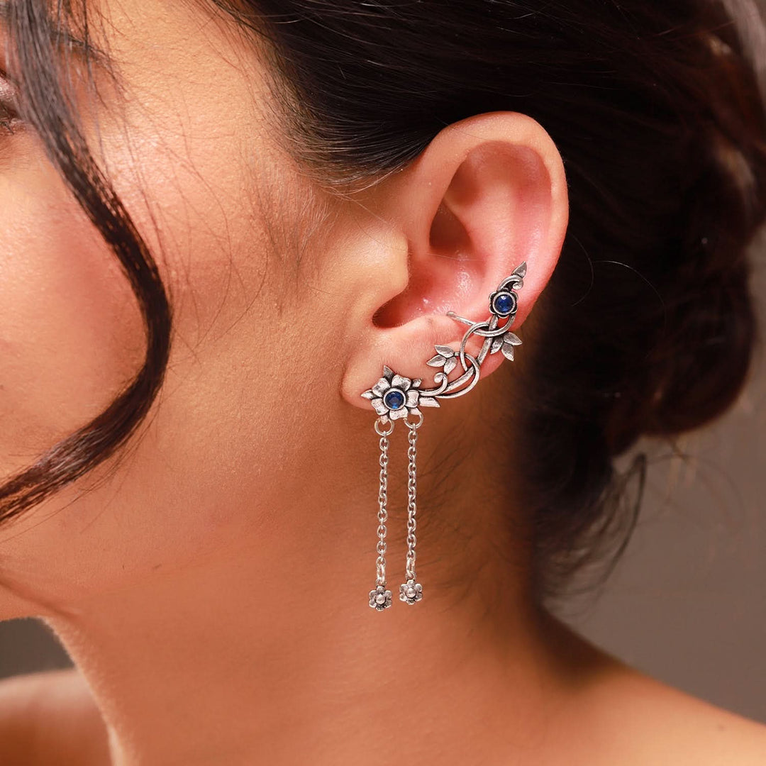 Phulwari Kusumara Oxidised Ear Cuff | SHOBITAM