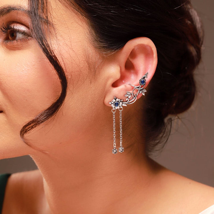 Phulwari Kusumara Oxidised Ear Cuff | SHOBITAM
