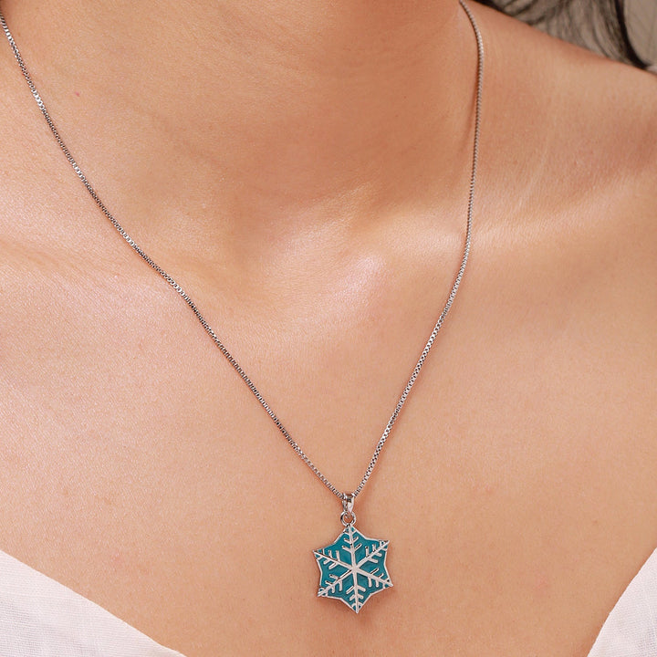 Fractals In Nature Symmetra Enamel Pendant | SHOBITAM