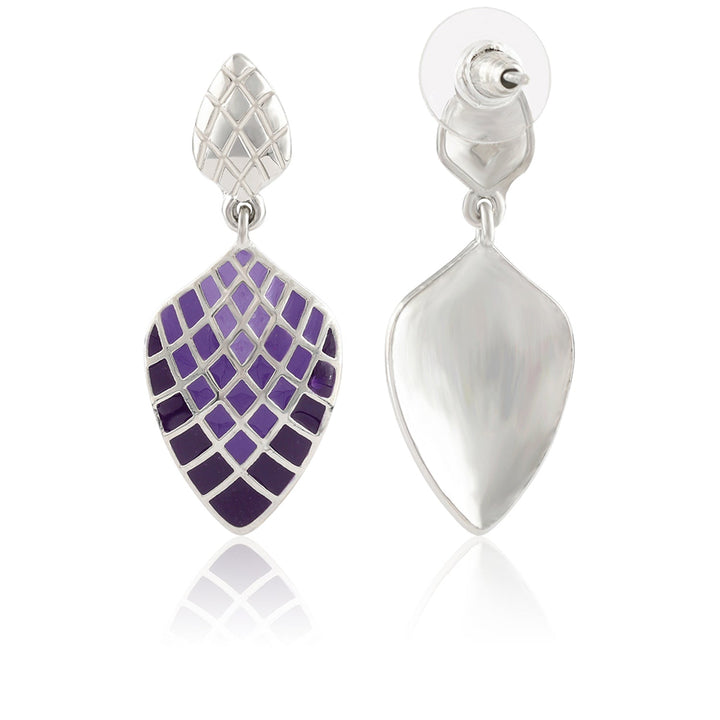 Fractals In Nature Pixel Symmetry Dangle Earrings | SHOBITAM