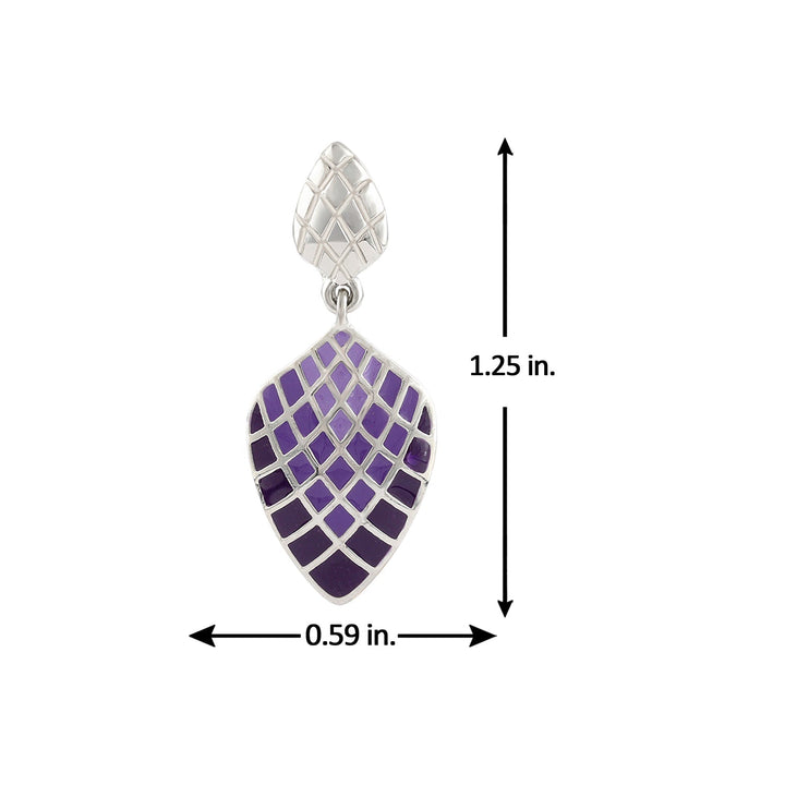 Fractals In Nature Pixel Symmetry Dangle Earrings | SHOBITAM