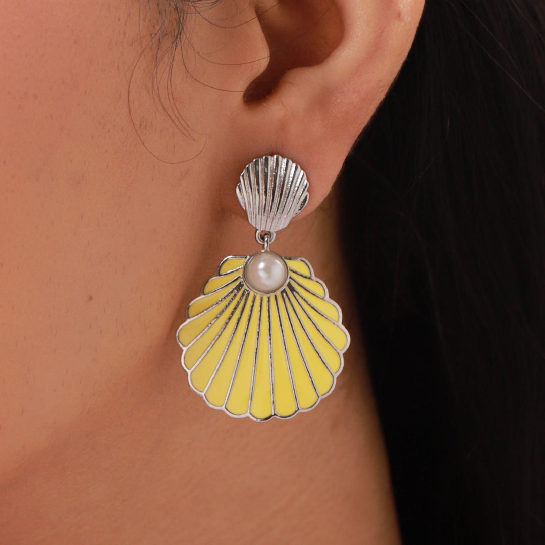 Fractals In Nature Coral Labyrinth Drop Earrings | SHOBITAM