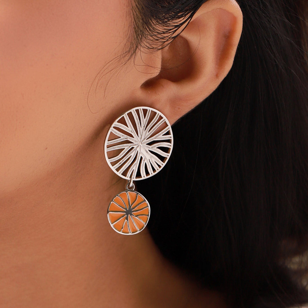 Fractals In Nature Eternal Tendril Drop Earrings | SHOBITAM