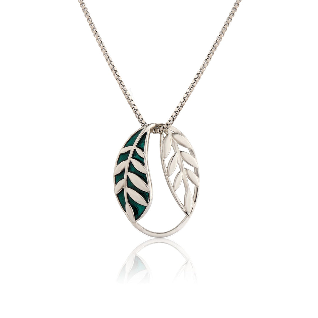 Fractals In Nature Echo Leaf Pendant | SHOBITAM