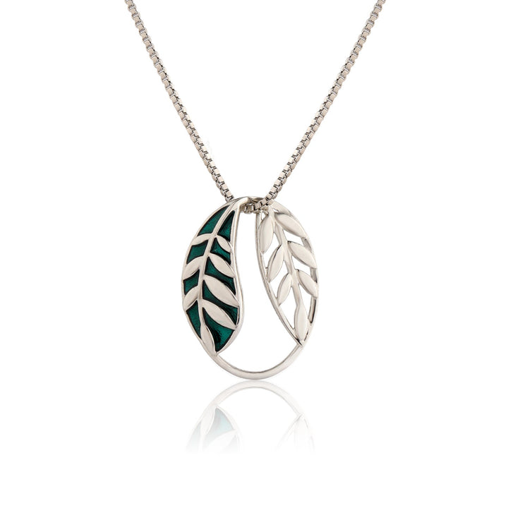 Fractals In Nature Echo Leaf Pendant | SHOBITAM