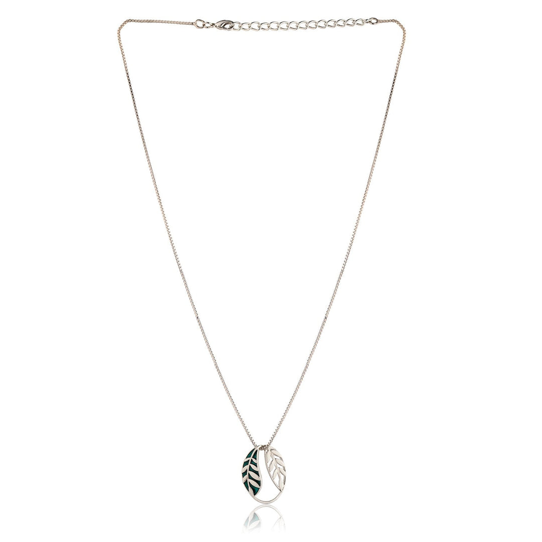 Fractals In Nature Echo Leaf Pendant | SHOBITAM