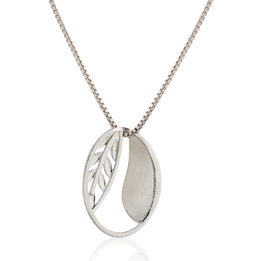 Fractals In Nature Echo Leaf Pendant | SHOBITAM