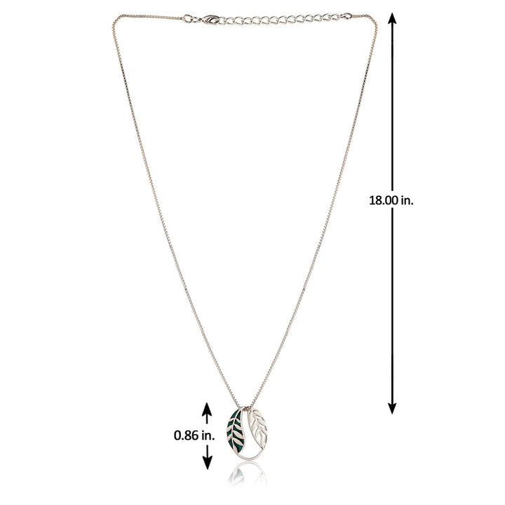 Fractals In Nature Echo Leaf Pendant | SHOBITAM