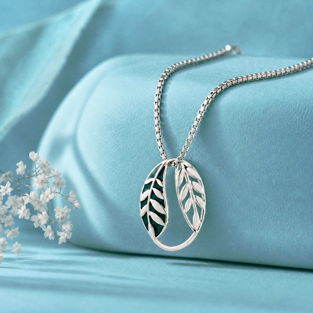 Fractals In Nature Echo Leaf Pendant | SHOBITAM