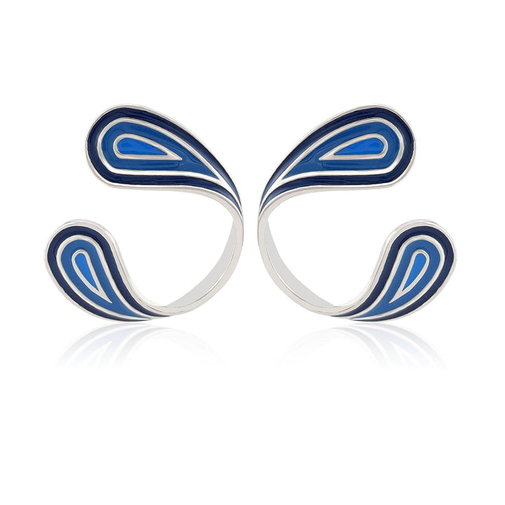 Fractals In Nature Ripple Fracta Earrings | SHOBITAM