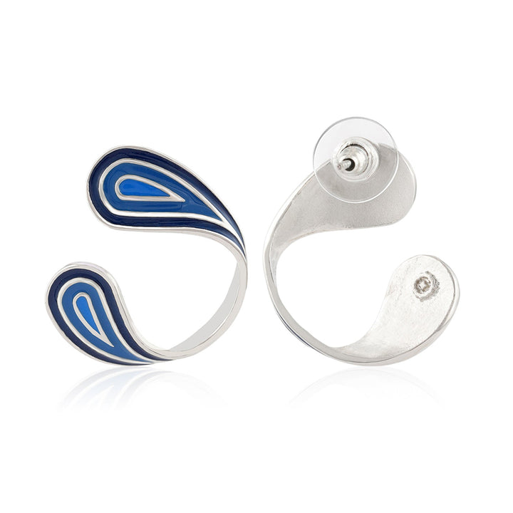 Fractals In Nature Ripple Fracta Earrings | SHOBITAM