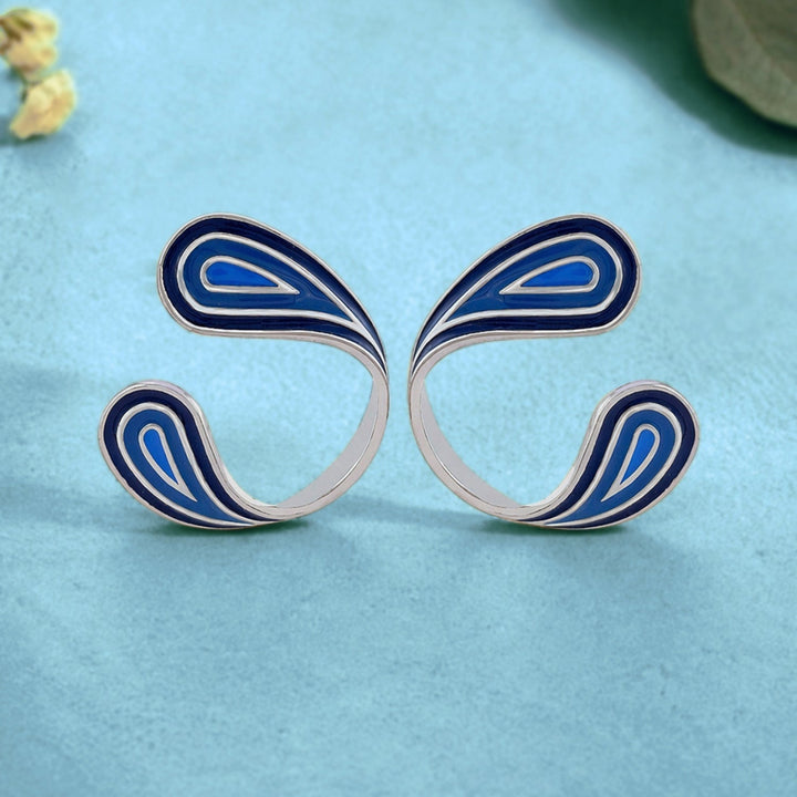 Fractals In Nature Ripple Fracta Earrings | SHOBITAM