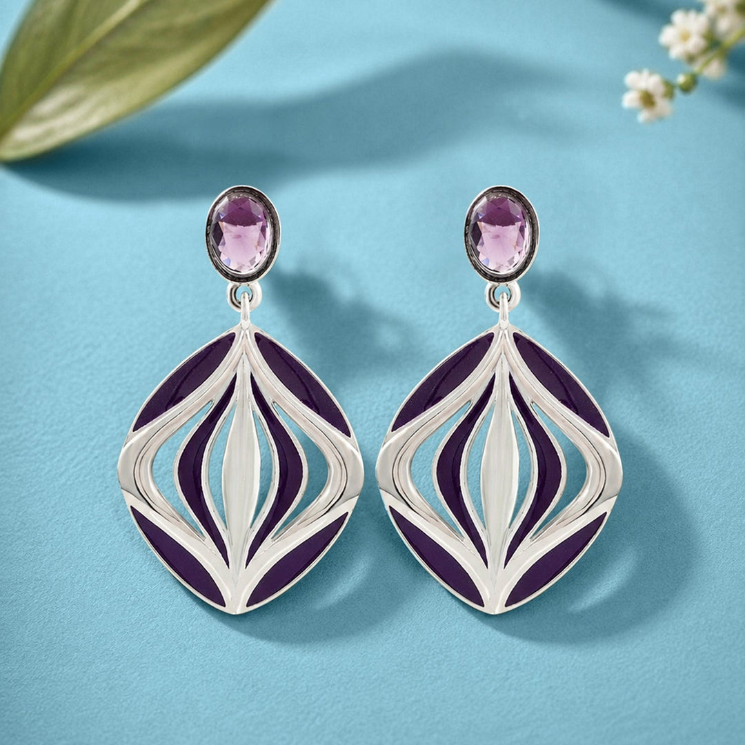 Fractals In Nature Petal Within Dangle Earrings| SHOBITAM