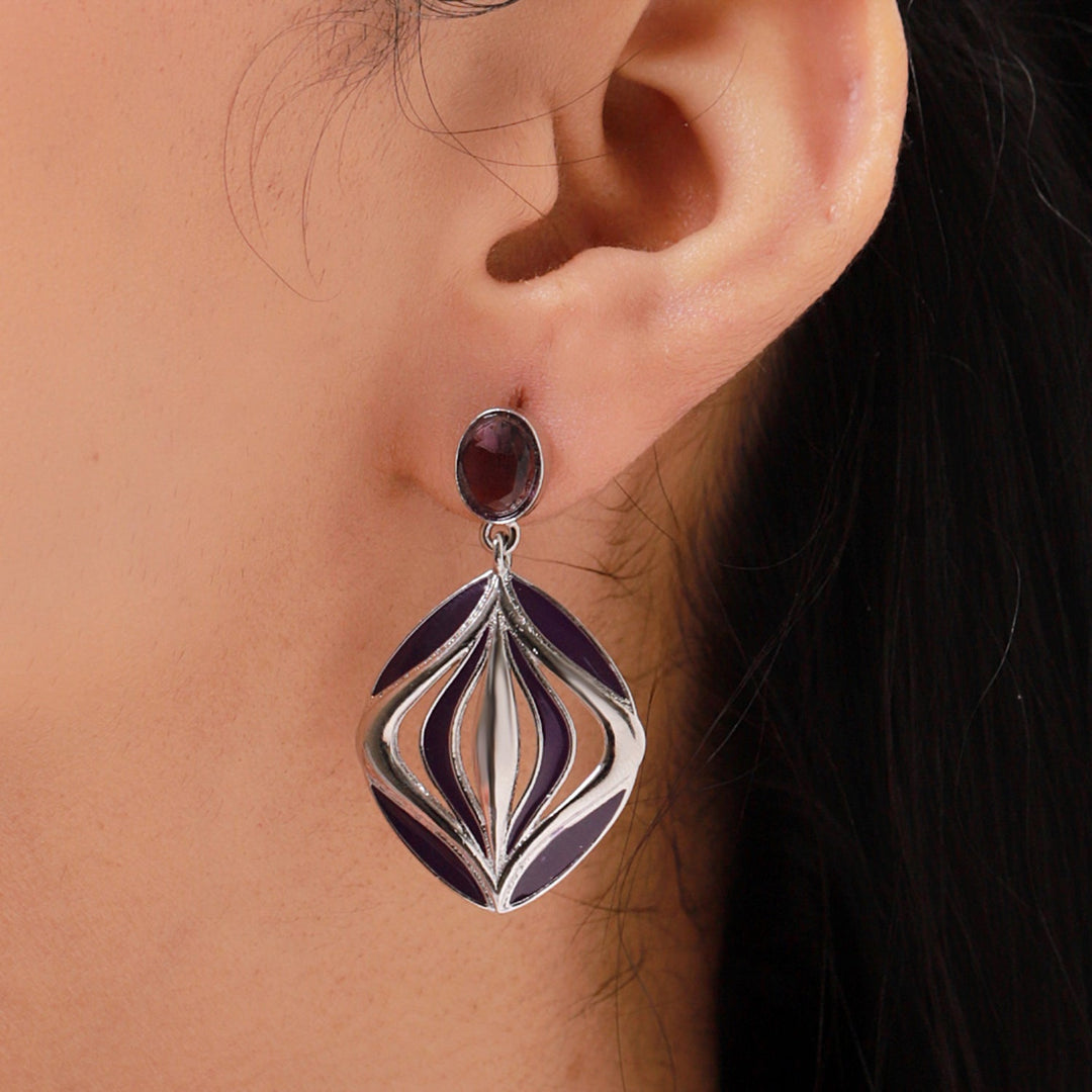 Fractals In Nature Petal Within Dangle Earrings| SHOBITAM