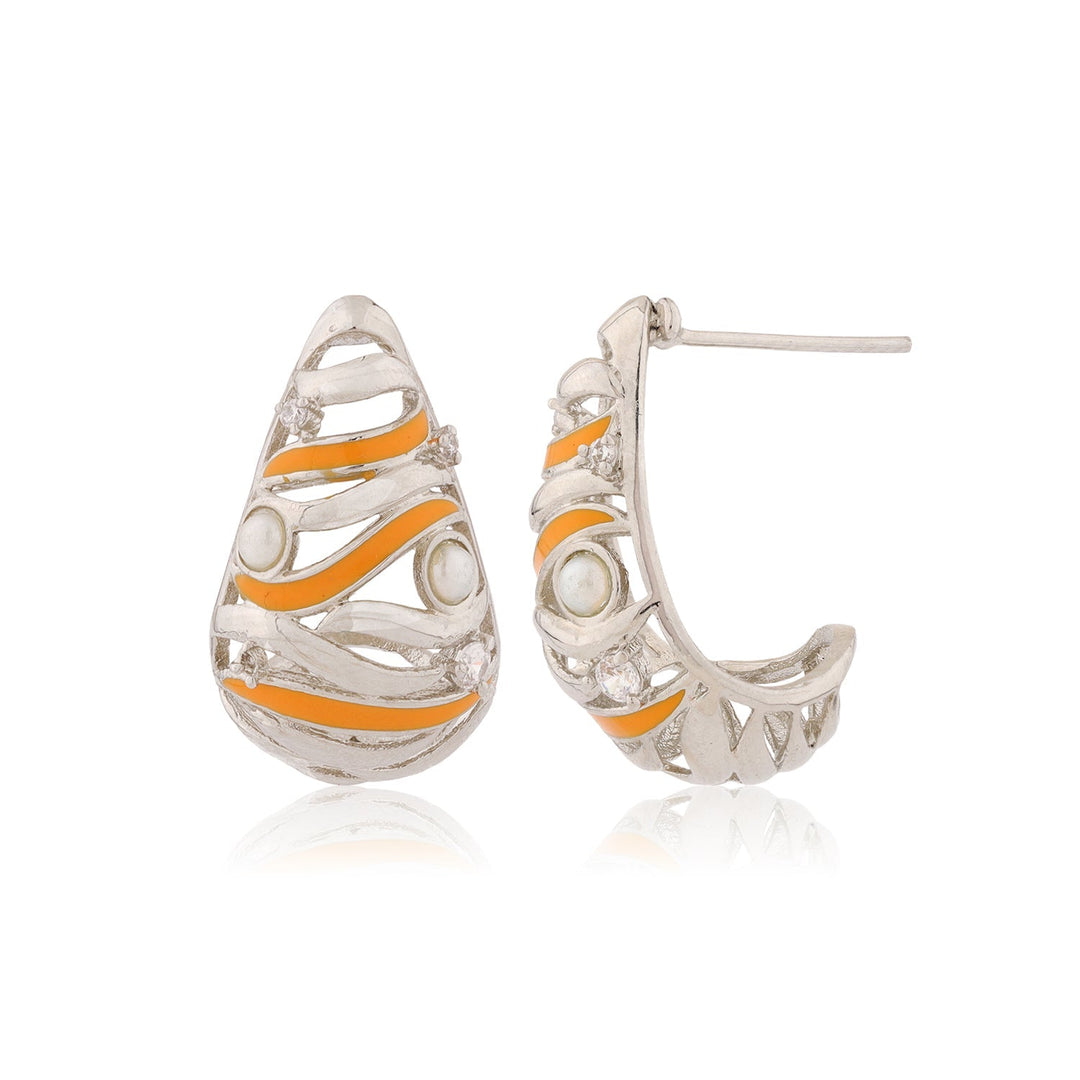 Fractals In Nature Aqua Recura Earrings | SHOBITAM