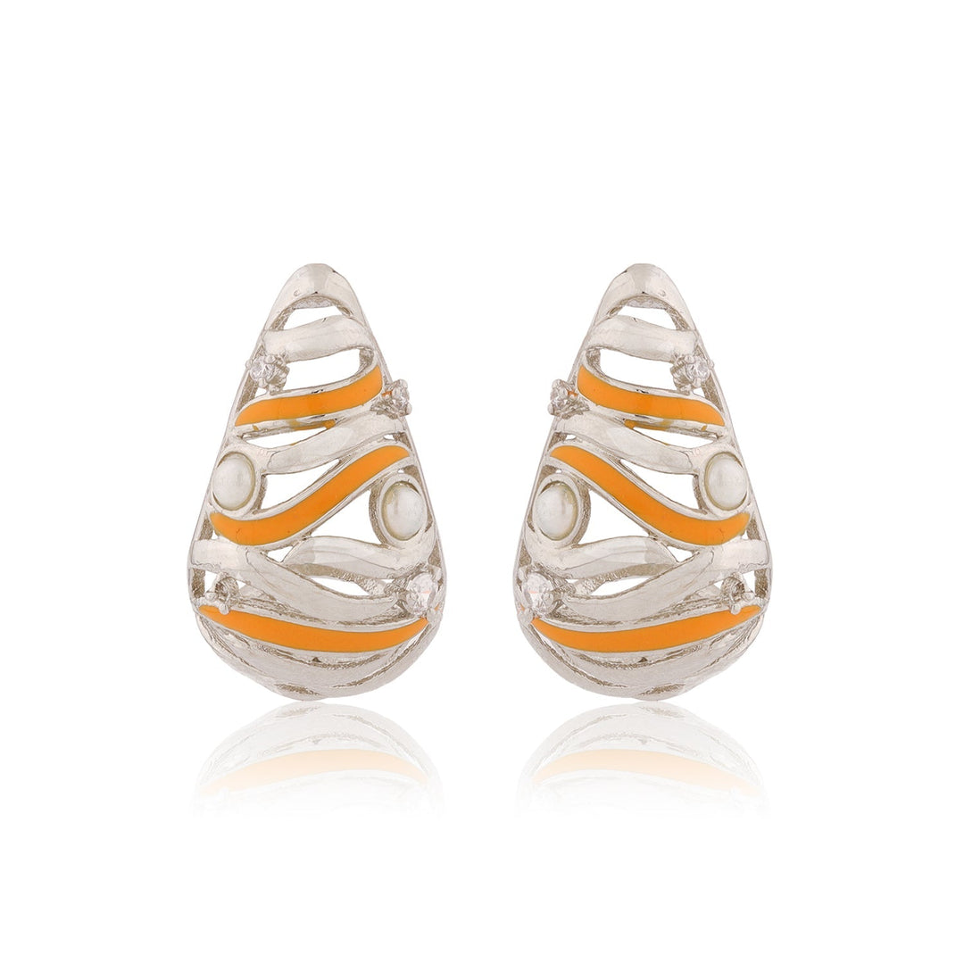 Fractals In Nature Aqua Recura Earrings | SHOBITAM