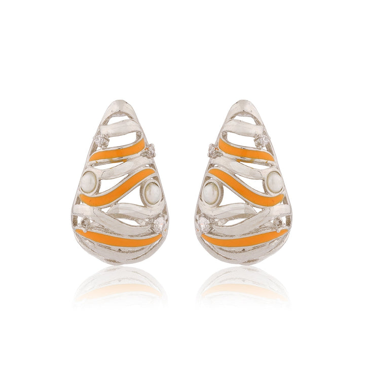 Fractals In Nature Aqua Recura Earrings | SHOBITAM