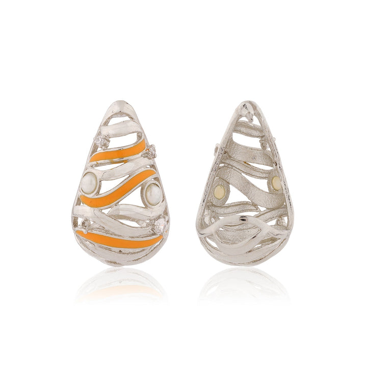 Fractals In Nature Aqua Recura Earrings | SHOBITAM
