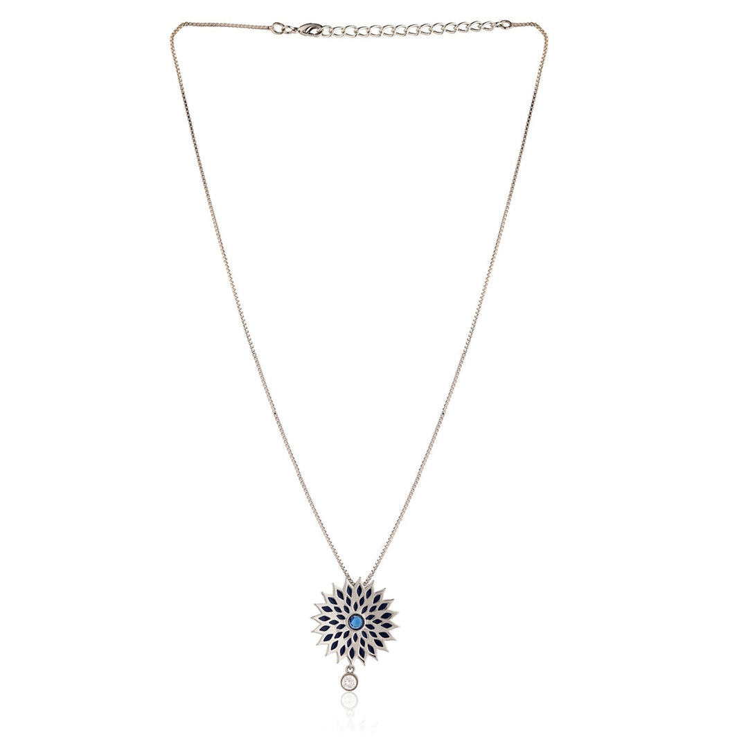 Fractals In Nature Quantum Bloom Pendant Set | SHOBITAM