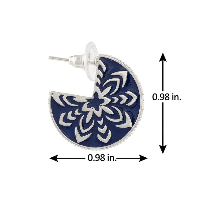 Fractals In Nature Algorithm Hoop Earrings | SHOBITAM