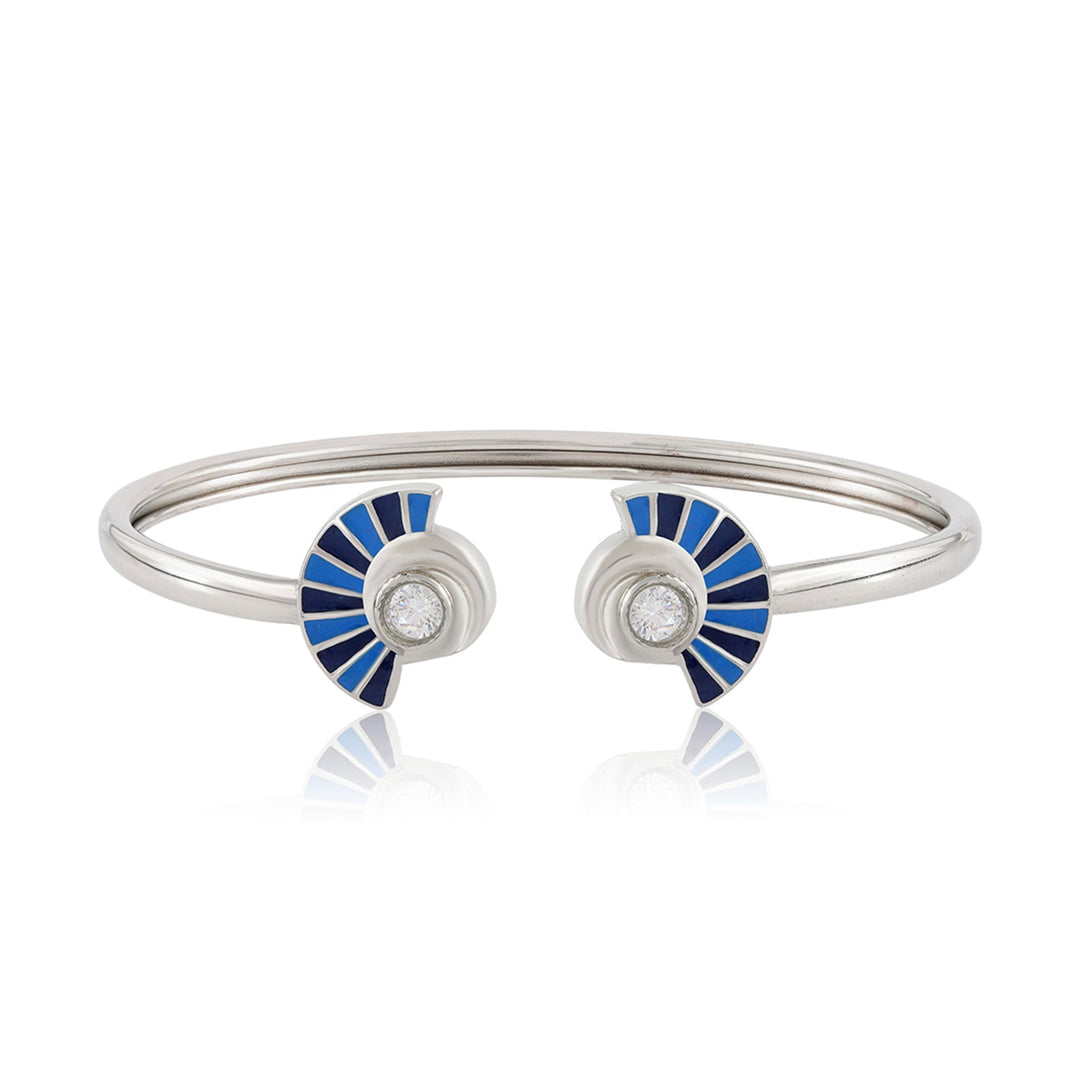 Fractals In Nature Fracta Swirl Bangle Bracelet | SHOBITAM